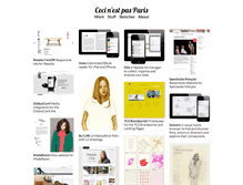 Tablet Screenshot of cecinestpasparis.net
